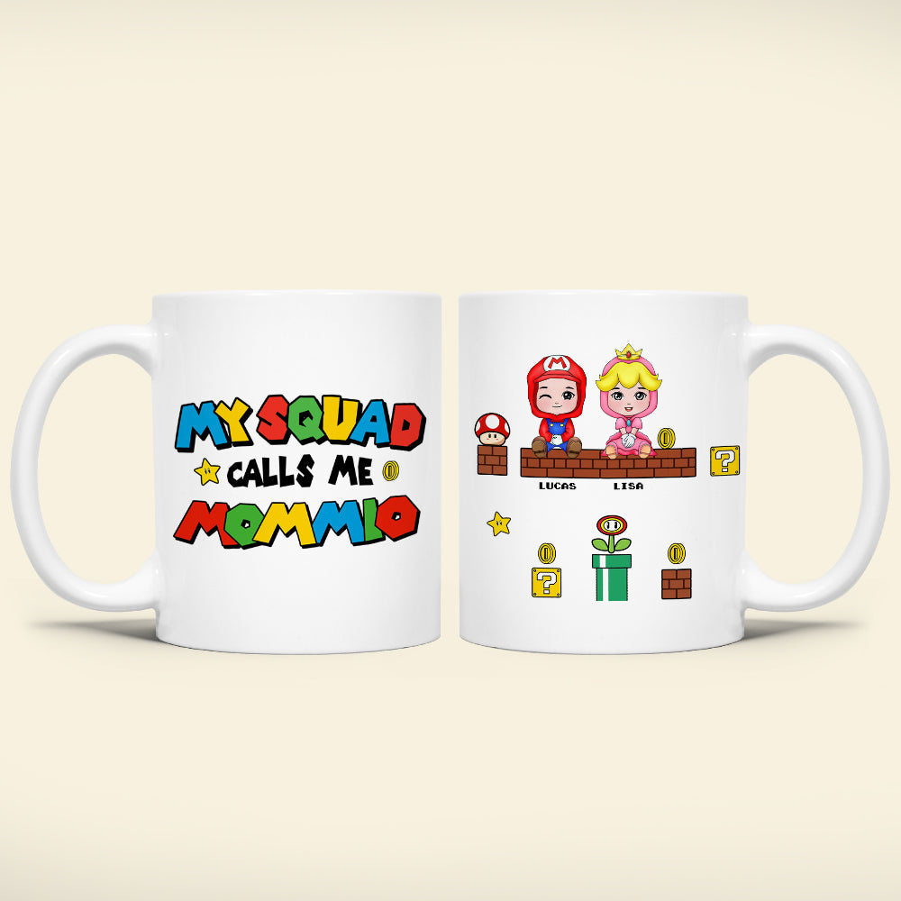 Personalized Gamer Mom Mug - My Squad Calls Me Coffee Mug PopCulturePrints