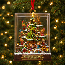 Load image into Gallery viewer, “Celebrate the Whimsical Spirit of Christmas!” - Personalized Family Acrylic Ornament - Custom Gift for Families, Friends, and Loved Ones

