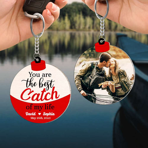 Personalized Fishing Couple Keychain - The Best Catch Gift Keychains PopCulturePrints