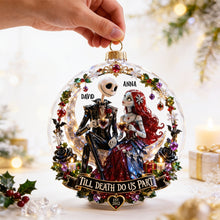 Load image into Gallery viewer, Gothic Love Christmas Ornament - Personalized Gifts for Couples
