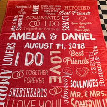 Load image into Gallery viewer, Personalized Soulmate Blanket for Couples - Custom Couple Gift Blanket PopCulturePrints
