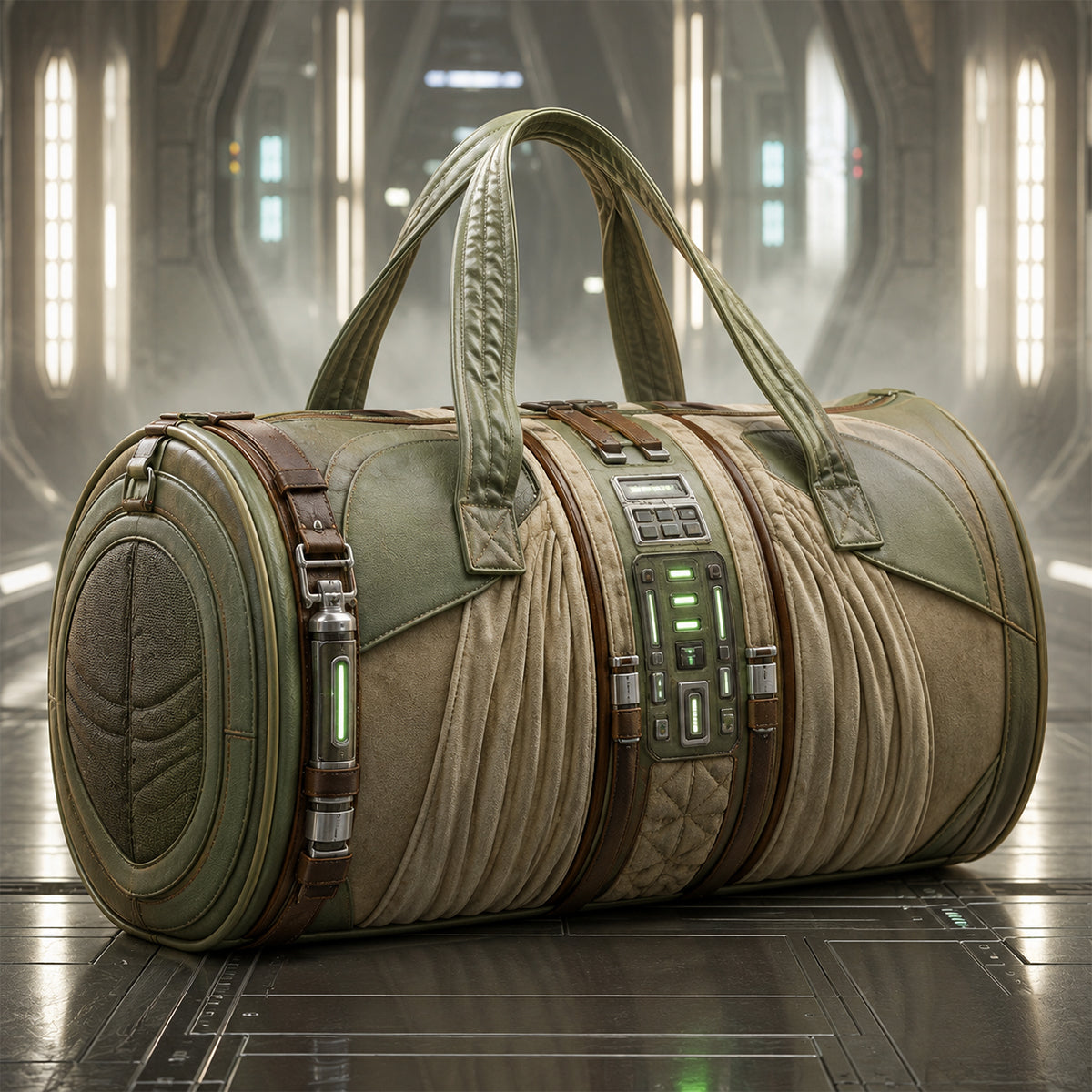 Explore the Cosmos: Space Speed Quilted Duffle Bag - Personalized Gift for Adventurers Quilted Duffle Bag PopCulturePrints