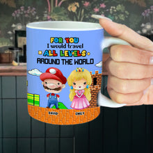 Load image into Gallery viewer, Personalized Couple&#39;s Adventure Mug - Game Inspired Design | Valentine&#39;s Day Gifts Coffee Mug PopCulturePrints
