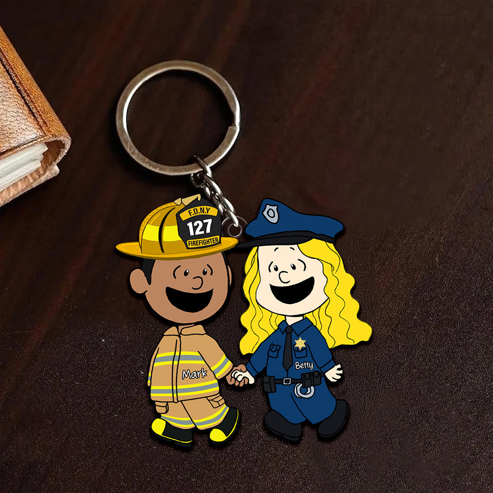 Custom Couple Keychain - Meaningful Personalized Valentine's Day Gifts Keychains PopCulturePrints
