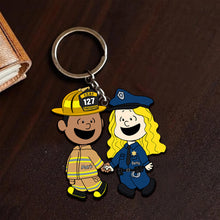 Load image into Gallery viewer, Custom Couple Keychain - Meaningful Personalized Valentine&#39;s Day Gifts Keychains PopCulturePrints
