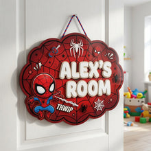 Load image into Gallery viewer, Hero Room Door Acrylic Sign - Personalized Gifts For Kid 03naqn020726 Acrylic Sign PopCulturePrints
