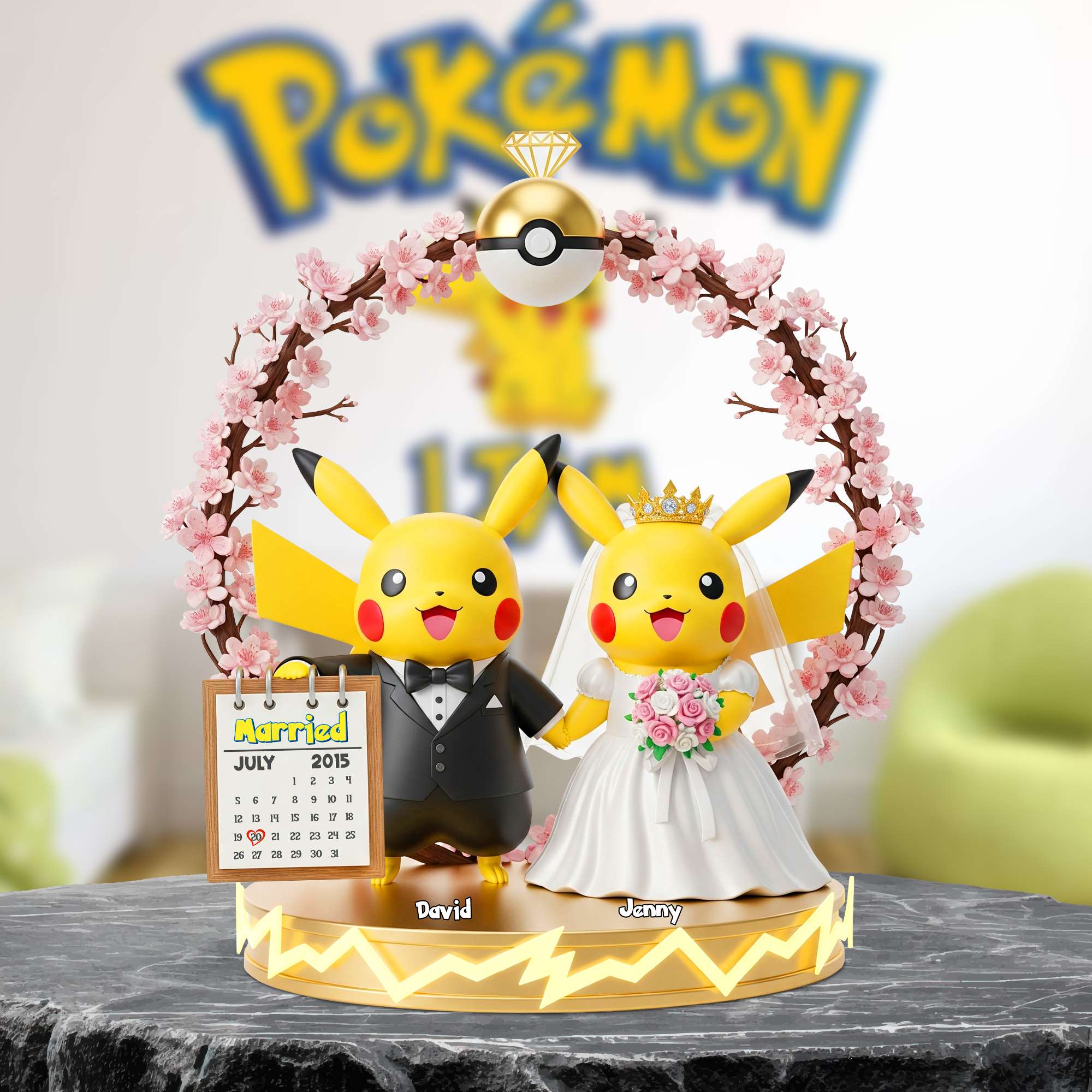 “Tale as old as time” - Personalized Romantic Rose Couple Acrylic Plaque - Perfect Gift for Lovers, Friends, Anniversaries, Weddings Shaped Plaques PopCulturePrints