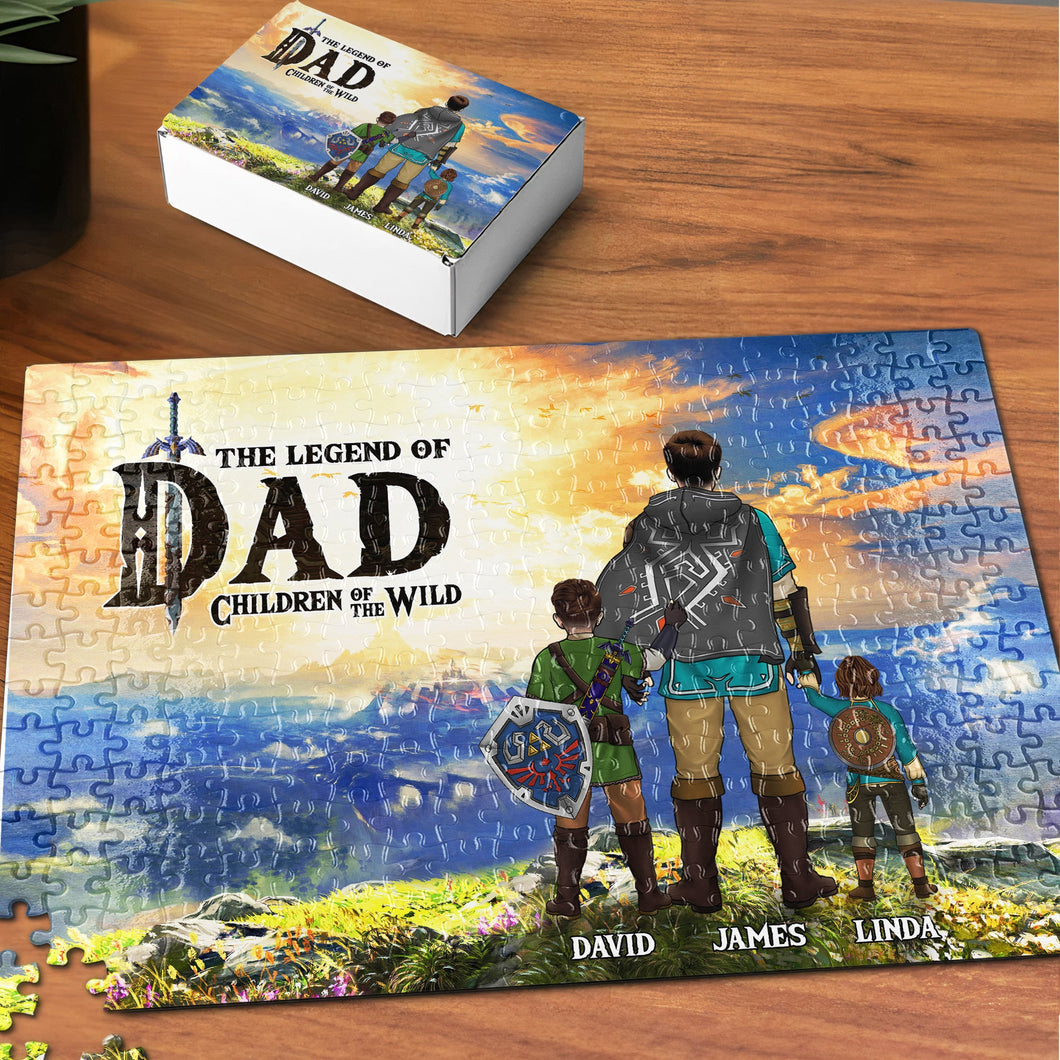 Personalized Legend of Dad Jigsaw Puzzle - Themed Puzzle Gift for Dad