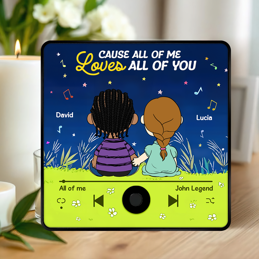Custom Music Gifts for Couples - 'All of Me' Fridge Magnet | Valentine's Day Gifts Fridge Magnet PopCulturePrints