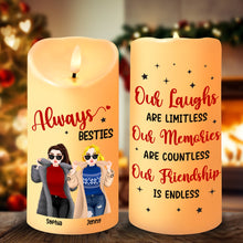 Load image into Gallery viewer, Personalized Best Friends LED Candle - Always Besties Led Candle PopCulturePrints

