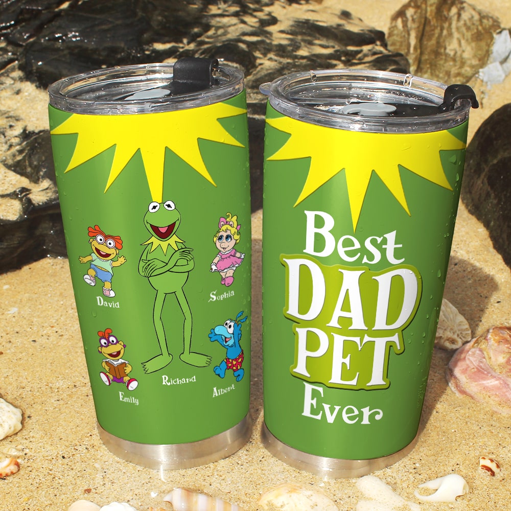 Custom Father's Day Tumbler - Best Dad Ever Design Tumbler Cup PopCulturePrints