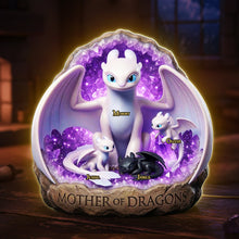 Load image into Gallery viewer, “Mother of Dragons” - Personalize Your Fantasy Mom Light Box - Perfect Gift for Moms, Grandmas and More Light Box PopCulturePrints
