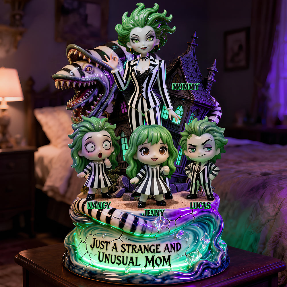Just A Strange And Unusual Mom - Personalized Charismatic Ghost Mom Acrylic Plaque - Unique Gift for Moms & Grandmas Shaped Plaques PopCulturePrints