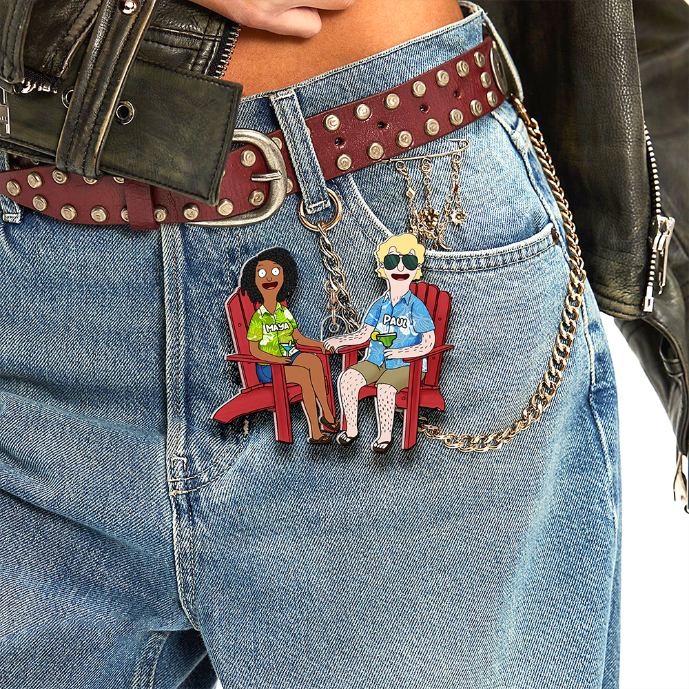 Personalized Couple Keychain - Unique Valentine's Day Gifts for Lovers Keychains PopCulturePrints