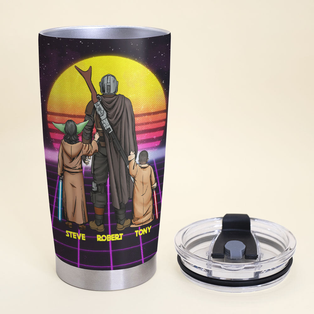 Galaxy's Best Dad Personalized Tumbler Cup - Perfect Father's Day Gift