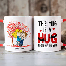 Load image into Gallery viewer, Personalized Hug Mug Set for Couples Coffee Mug PopCulturePrints

