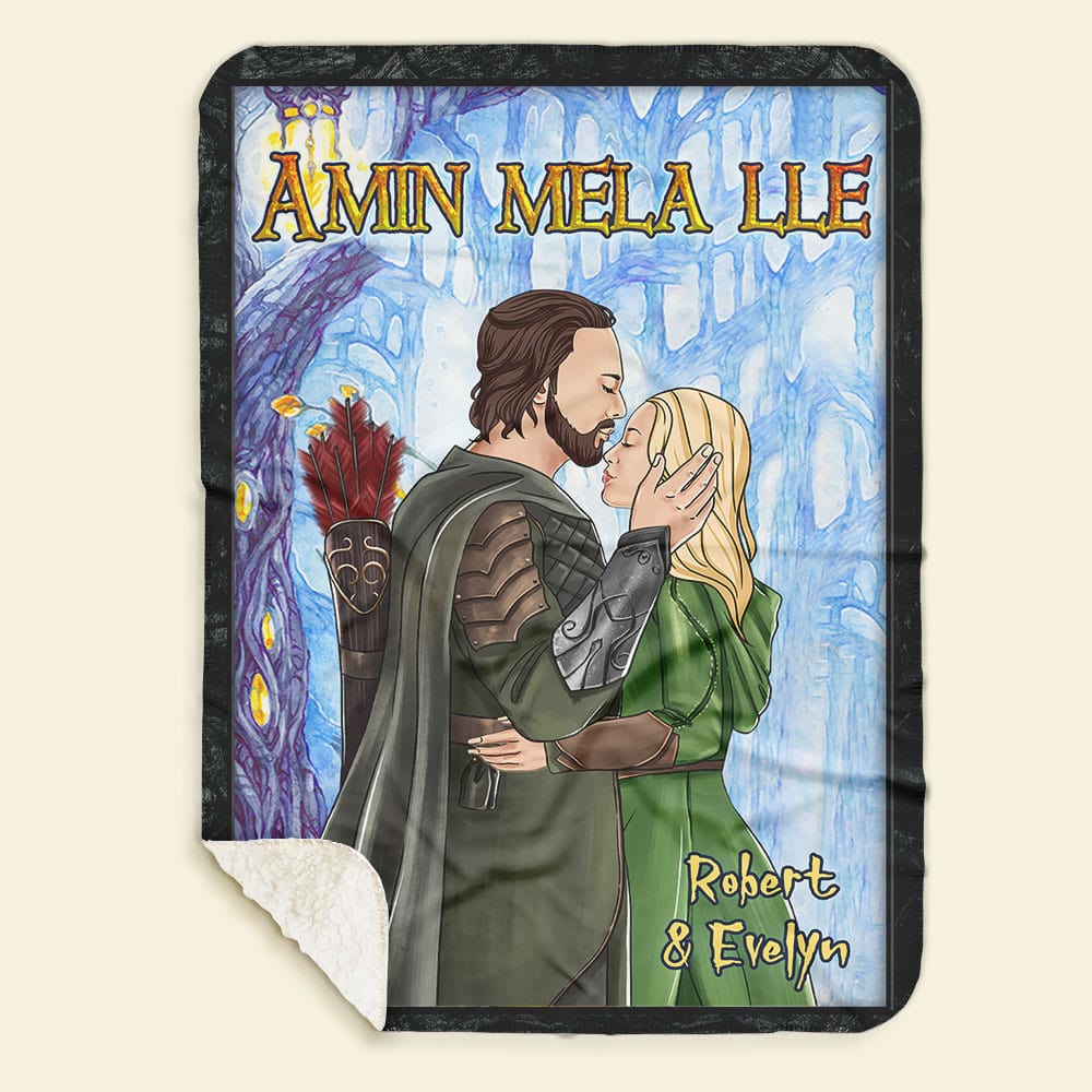 Personalized Couple's Blanket - Amin Mela Lle Blanket PopCulturePrints