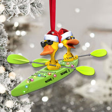 Load image into Gallery viewer, Personalized Kayaking Ducks Christmas Ornament - Custom Gifts for Kayaking Enthusiasts
