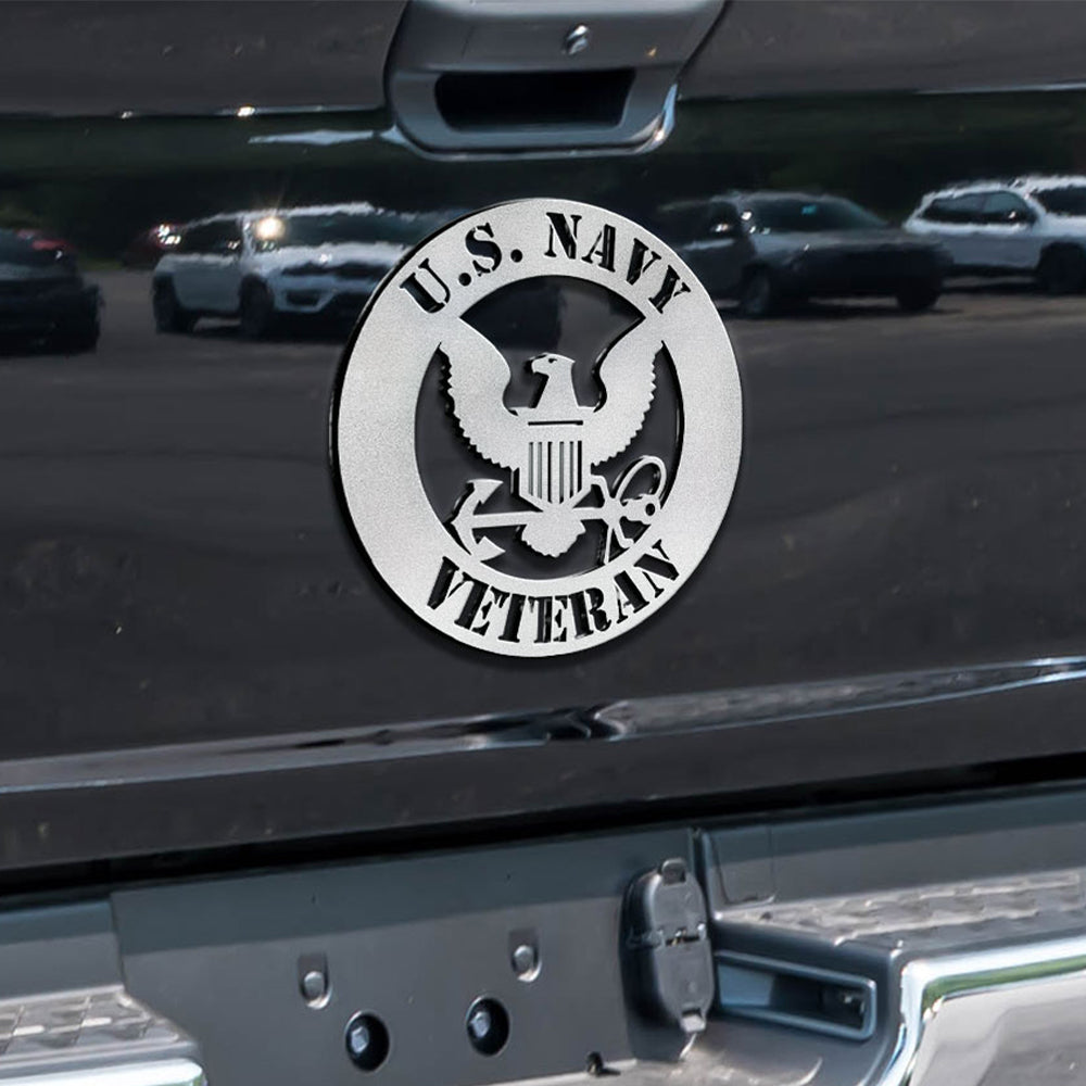 Personalized U.S. Army Star Metal Emblem - Custom Name Vehicle Decor