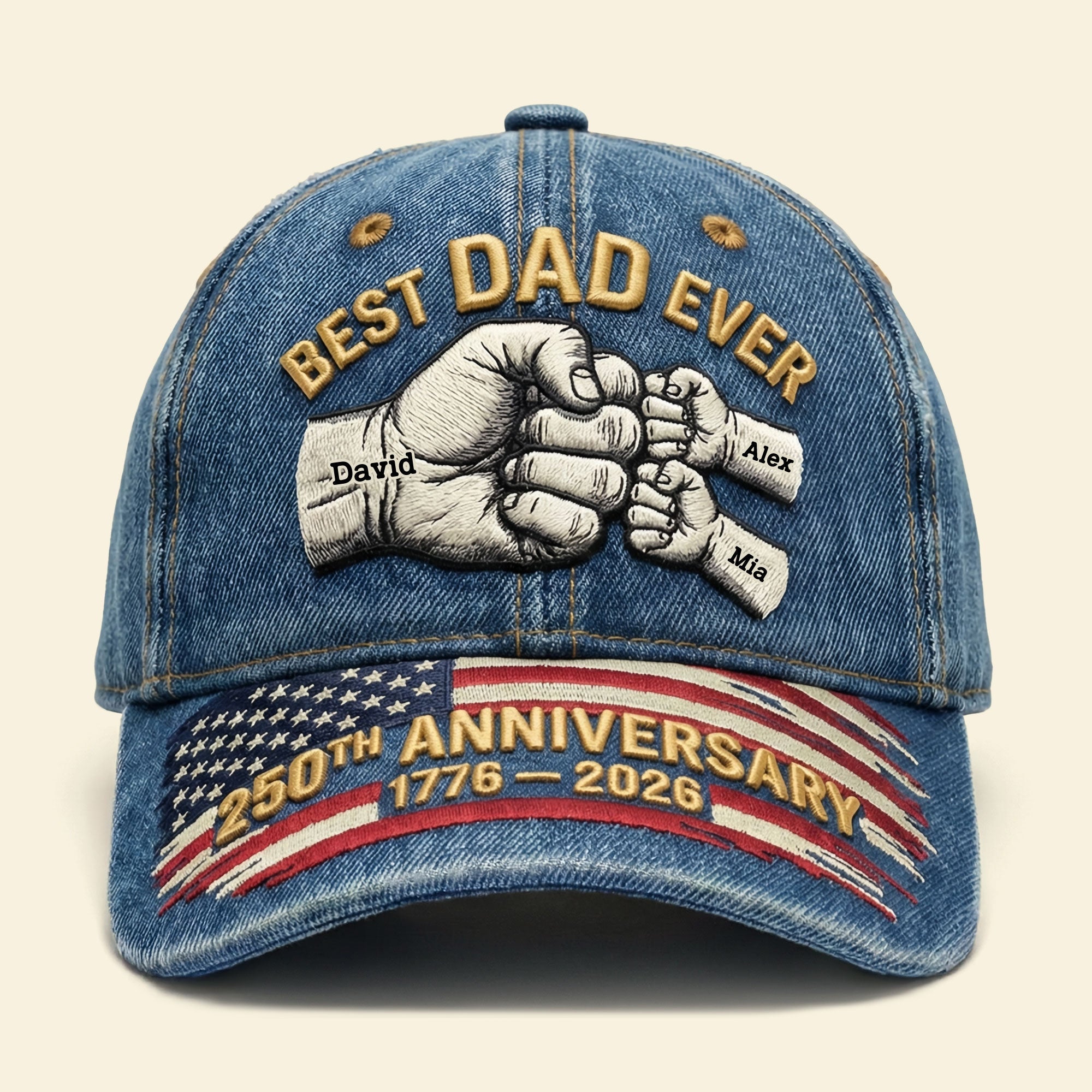 Celebrate Legacy with Customization - 250th Anniversary Military Cap for Veterans Caps PopCulturePrints