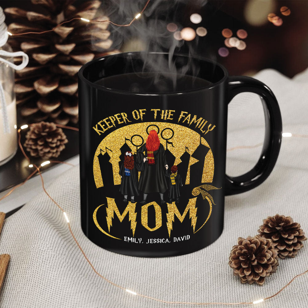 Personalized Harry Potter Family Mug - Keeper of the Family Mom