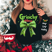 Load image into Gallery viewer, Personalized Grinchy Mama 3D Christmas Sweater with Custom Names
