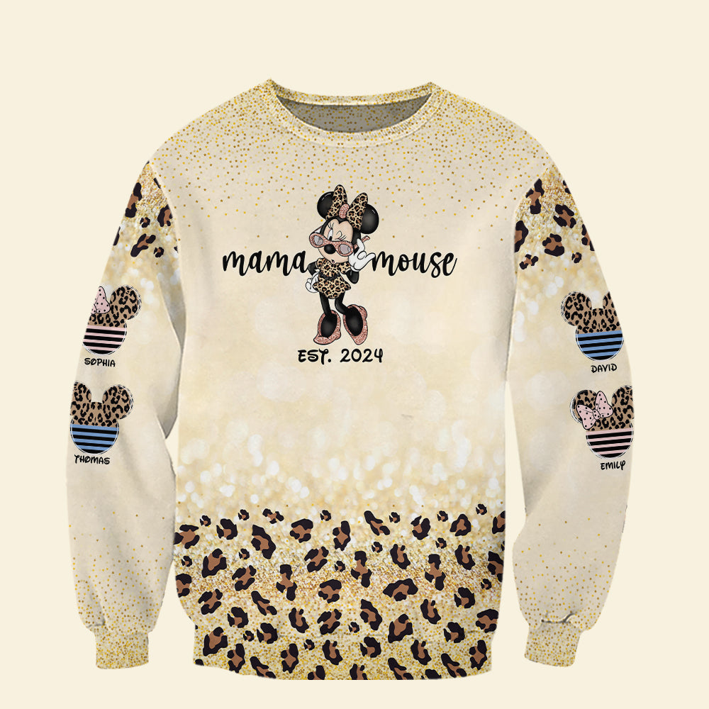 “Embrace Your Inner Mama Mouse” - Personalized Mama Mouse Shirt | Gift for Moms & Grandmas AOP Products PopCulturePrints