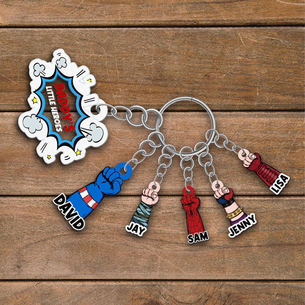 Custom Superhero Keychain for Mom Keychains PopCulturePrints
