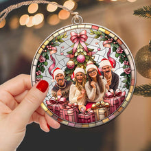 Load image into Gallery viewer, Personalized Christmas Ornament for Friends - Custom Photo Keepsake Ornament PopCulturePrints
