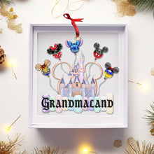 Load image into Gallery viewer, “A Magical Holiday Adventure Awaits!” - Personalized Grandkid Balloon Castle Ornament for Grandma Ornament PopCulturePrints
