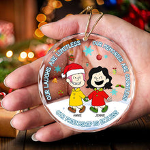 Load image into Gallery viewer, Custom Christmas Friendship Crystal Ornament
