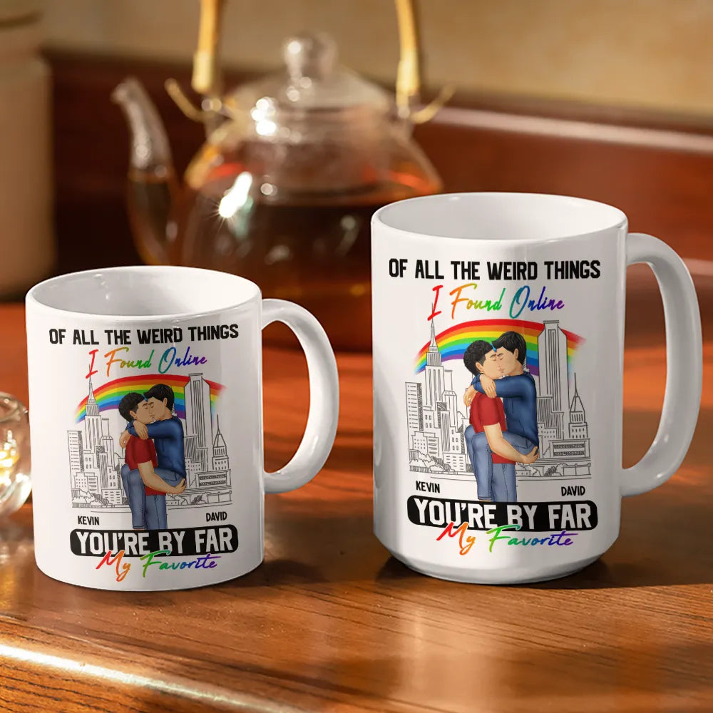 You're By Far My Favorite - Personalized White Edge-to-Edge Mug Mug PopCulturePrints