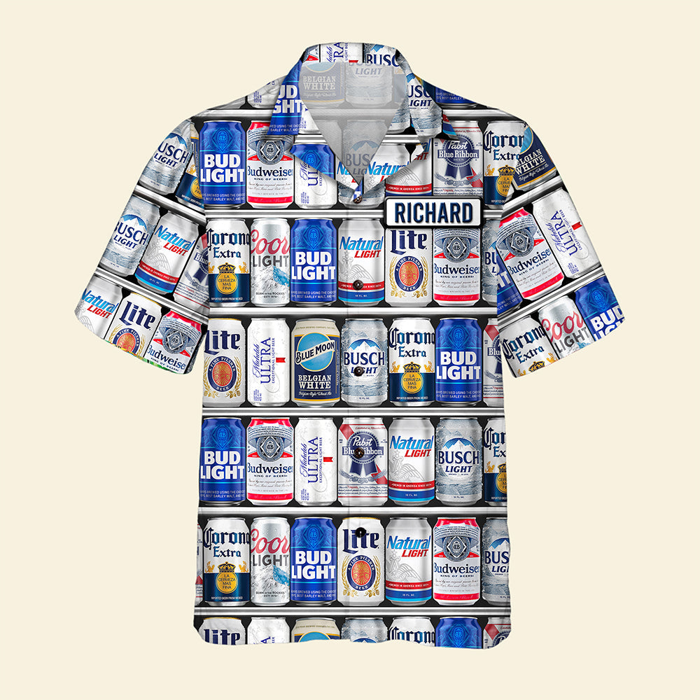 Cheers to Fun: Funny Drink Can Hawaiian Shirt - Personalized Gifts for Drinking Lovers Hawaiian Shirts PopCulturePrints