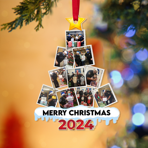 Personalized Police Officer Photo Christmas Ornament Ornament PopCulturePrints