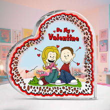 Load image into Gallery viewer, Personalized Y2K Style Valentine Heart Plaque for Couples Shaped Plaques PopCulturePrints
