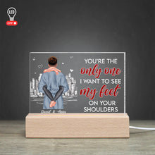 Load image into Gallery viewer, Personalized LED Light for Couples - You're The Only One Led Night Light PopCulturePrints
