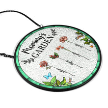 Load image into Gallery viewer, Grandma’s Blooming Garden - Personalized Stained Glass Window Hanging Suncatcher Suncatcher Ornament PopCulturePrints
