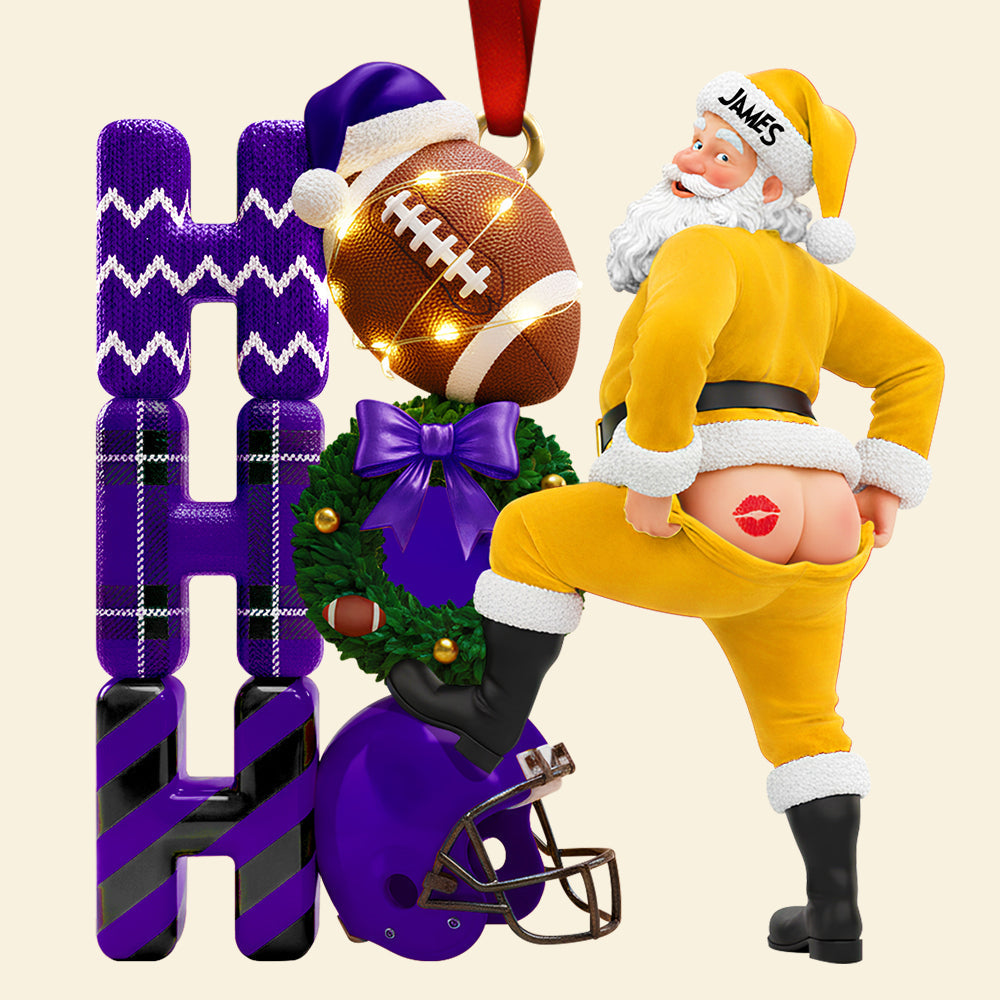 Bring Joy this Holiday Season - Funny Santa Christmas Ornament - Personalized Gift for Friends, Family, and Kids Ornament PopCulturePrints