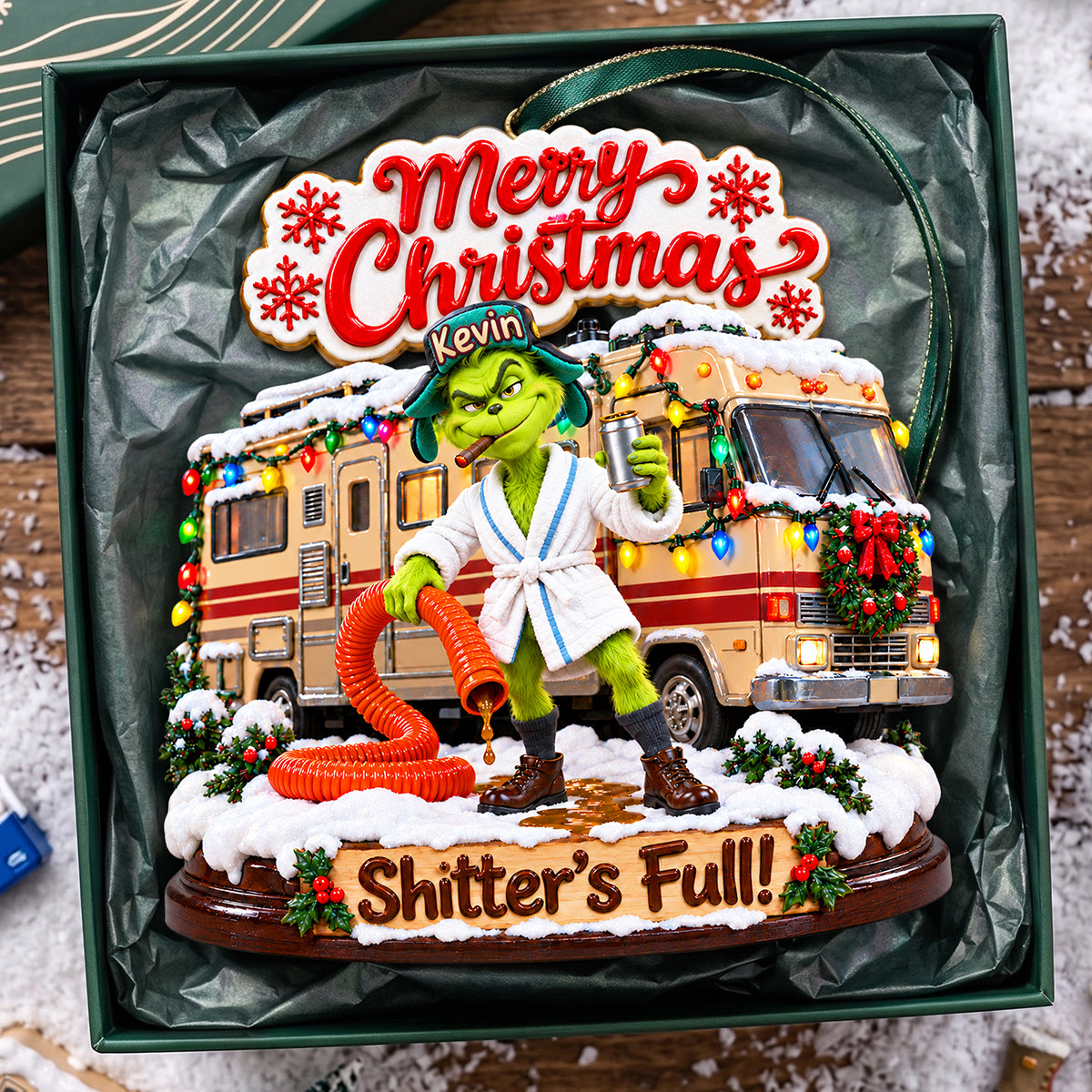 Camping Car Ornament - Personalized Gifts For Comedy Lover Christmas Ornament 04NATA141026 Ornament PopCulturePrints