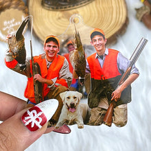 Load image into Gallery viewer, Personalized Hunting Lover Photo Ornament Ornament PopCulturePrints
