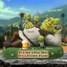 Load image into Gallery viewer, It&#39;s Not a Dad Bod, It&#39;s a Father Figure - Personalized Green Dad Bod Plaque Shaped Plaques PopCulturePrints
