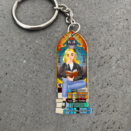 Custom American Football Lover Keychain with Personalized Name and Number Keychains PopCulturePrints