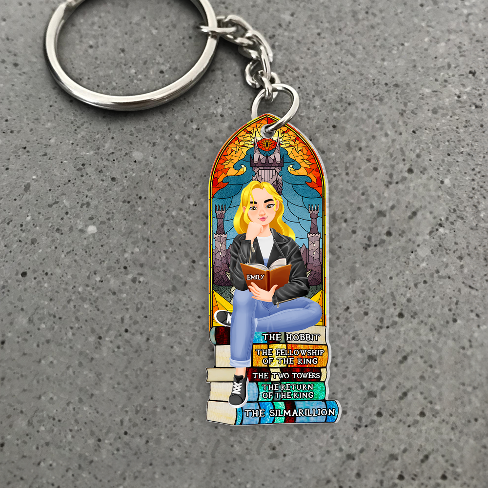 Custom American Football Lover Keychain with Personalized Name and Number Keychains PopCulturePrints