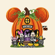 Load image into Gallery viewer, “Welcome Home! Celebrate Halloween in Style” - Personalized Pumpkin House Doormat - Custom Gift for Families, Friends &amp; More Doormat PopCulturePrints

