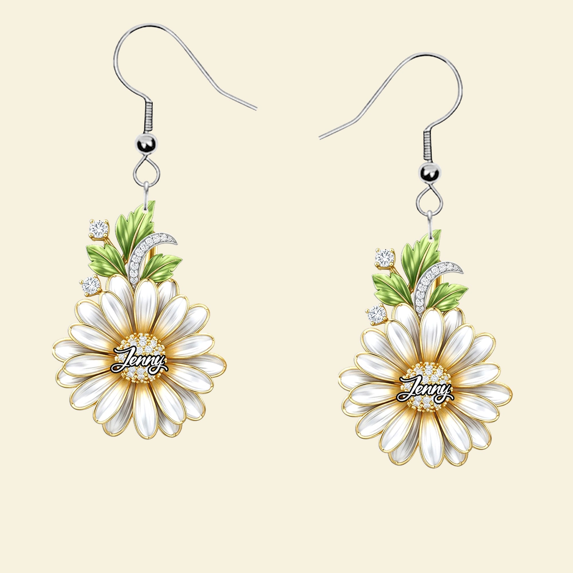 Illuminate Your Spirit with Personalized Birth Month Flower Earrings - A Unique Gift for Her Earrings PopCulturePrints