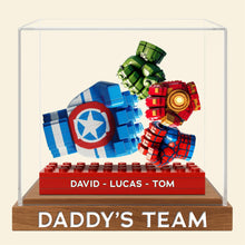 Load image into Gallery viewer, “Super Dad: A Legacy of Strength” - Personalized Dad Plaque - Gift for Fathers and Grandfathers Shaped Plaques PopCulturePrints
