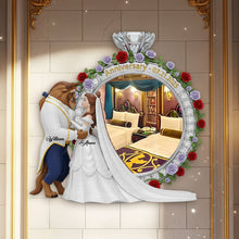 Load image into Gallery viewer, Love's Reflections: Personalized Romantic Couple Mirror - Custom Gift for Couples Mirror PopCulturePrints

