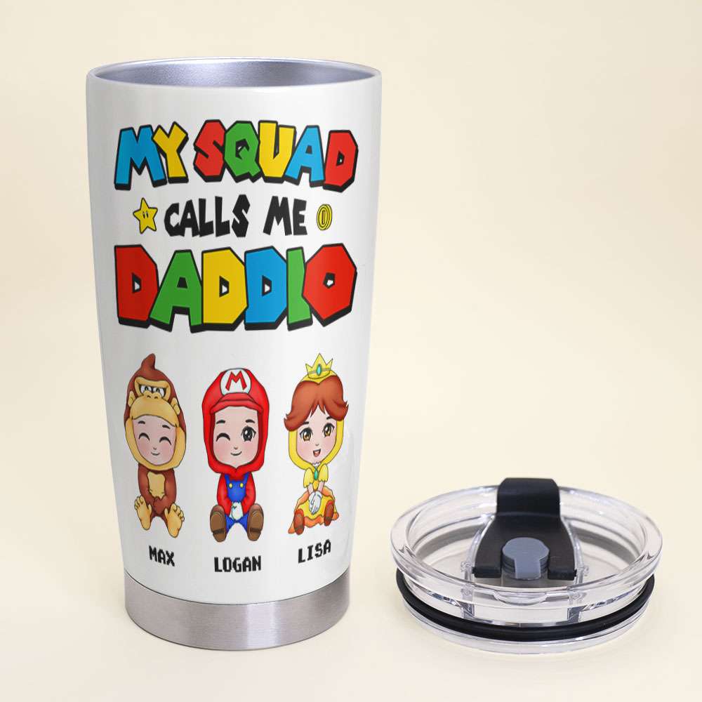 Personalized 'My Squad Calls Me' Character Tumbler