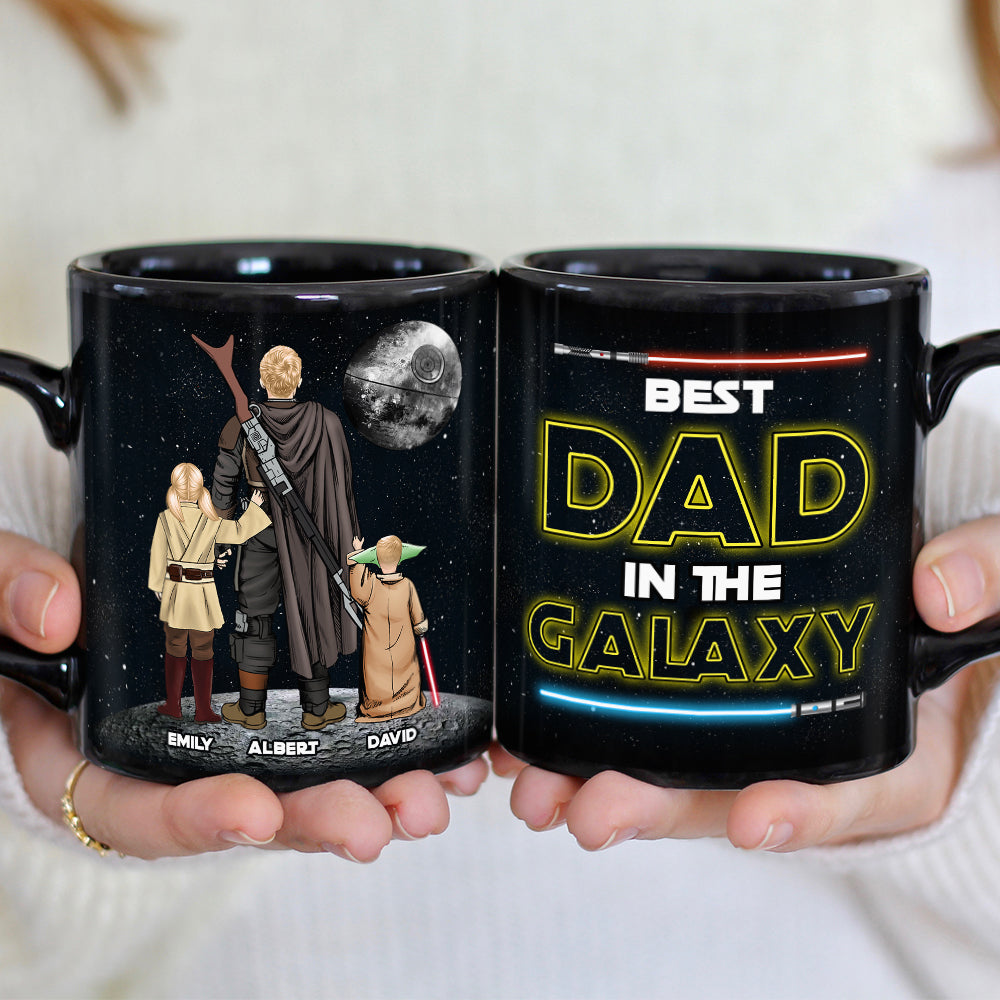 Best Dad in the Galaxy Personalized Coffee Mug Coffee Mug PopCulturePrints