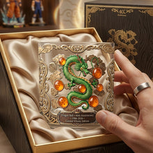 Load image into Gallery viewer, “Celebrate 40 Years of Dragon Ball Magic” - Personalized Round Glass - Perfect Gift for Fantasy Lovers Glass PopCulturePrints

